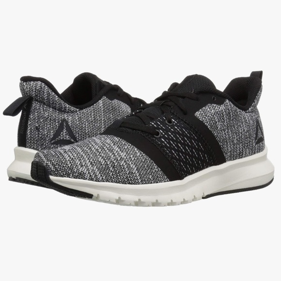 Reebok Print Lite Rush Black, Chalk, White Running Shoe - Picture 1 of 8